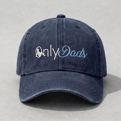 Only Dads Washed Dad Hat, Funny Parody Embroidered Cap, Dad Humor Meme Hat, Vintage Washed Baseball Cap For Men Women