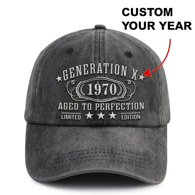 Gen X Customize Hat, Gen X Cap - Aged To Perfection Limited Edition