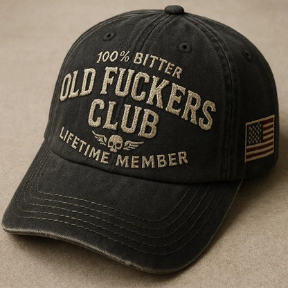 100% Bitter Old F*ckers Club Life Time Member Cap