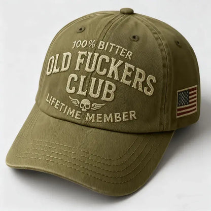 100% Bitter Old F*ckers Club Life Time Member Cap