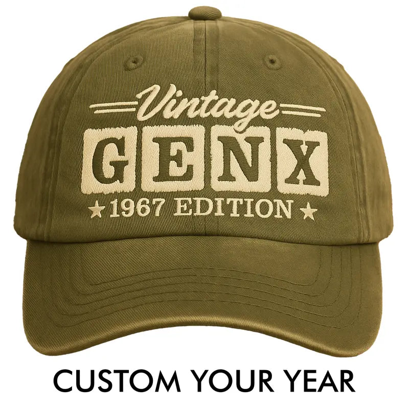 Vintage Gen X Customize Hat, Gen X 1965 1980 Edition Cap