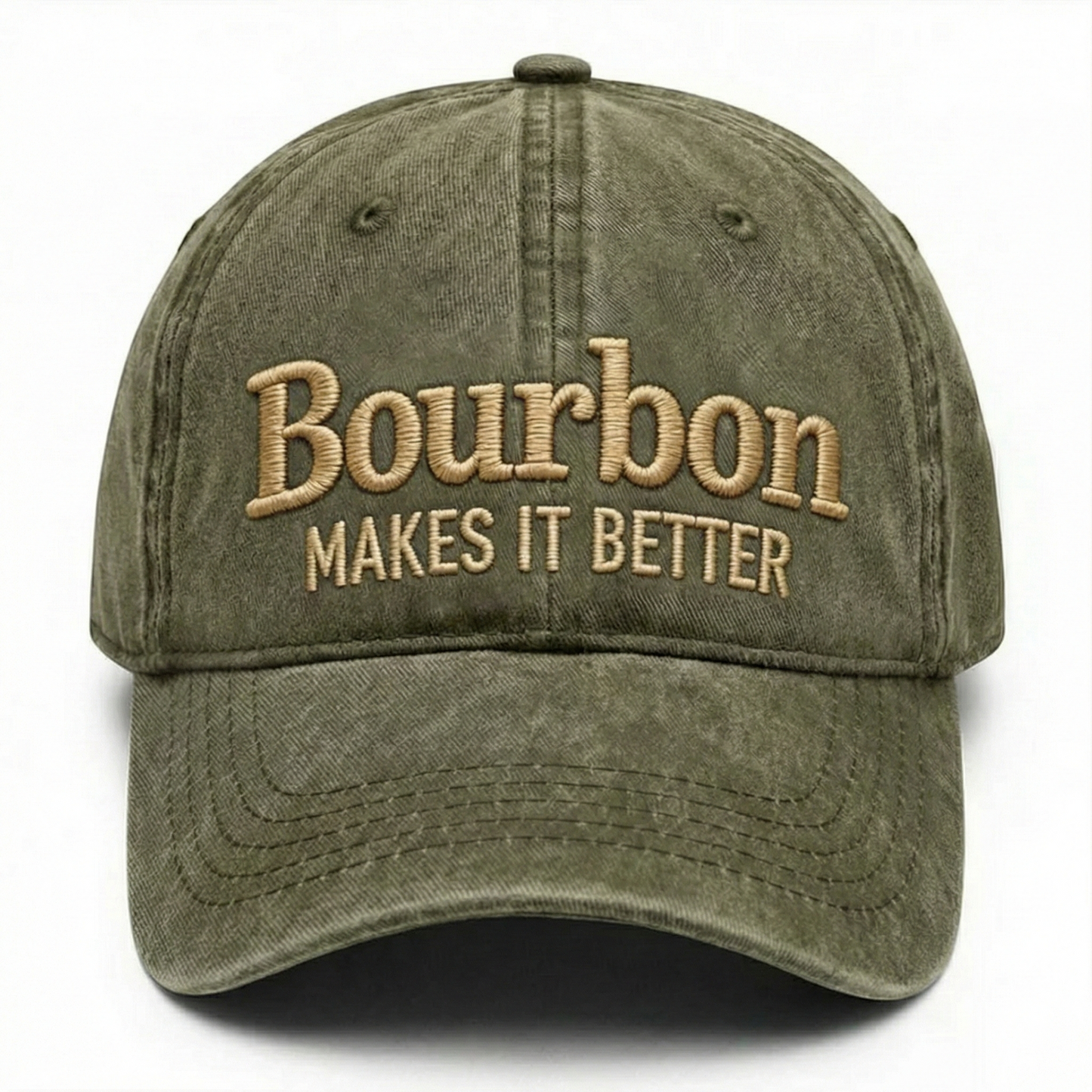 Bourbon Makes It Better Washed Hat