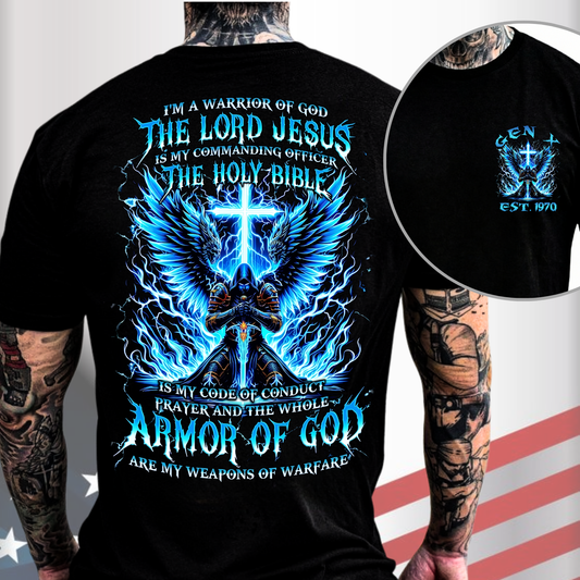 Gen X Custom Birth Year Skull Shirt – The Lord Jesus, The Holy Bible, Armor Of God Graphic Tee