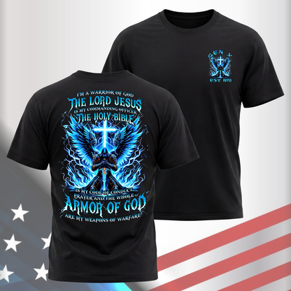 Gen X Custom Birth Year Skull Shirt – The Lord Jesus, The Holy Bible, Armor Of God Graphic Tee