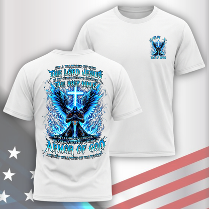 Gen X Custom Birth Year Skull Shirt – The Lord Jesus, The Holy Bible, Armor Of God Graphic Tee