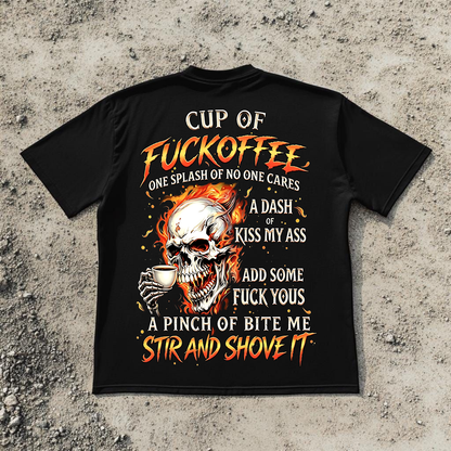 Gen X Custom Birth Year Skull Shirt –  Cup Of Fuckoffee Graphic Tee