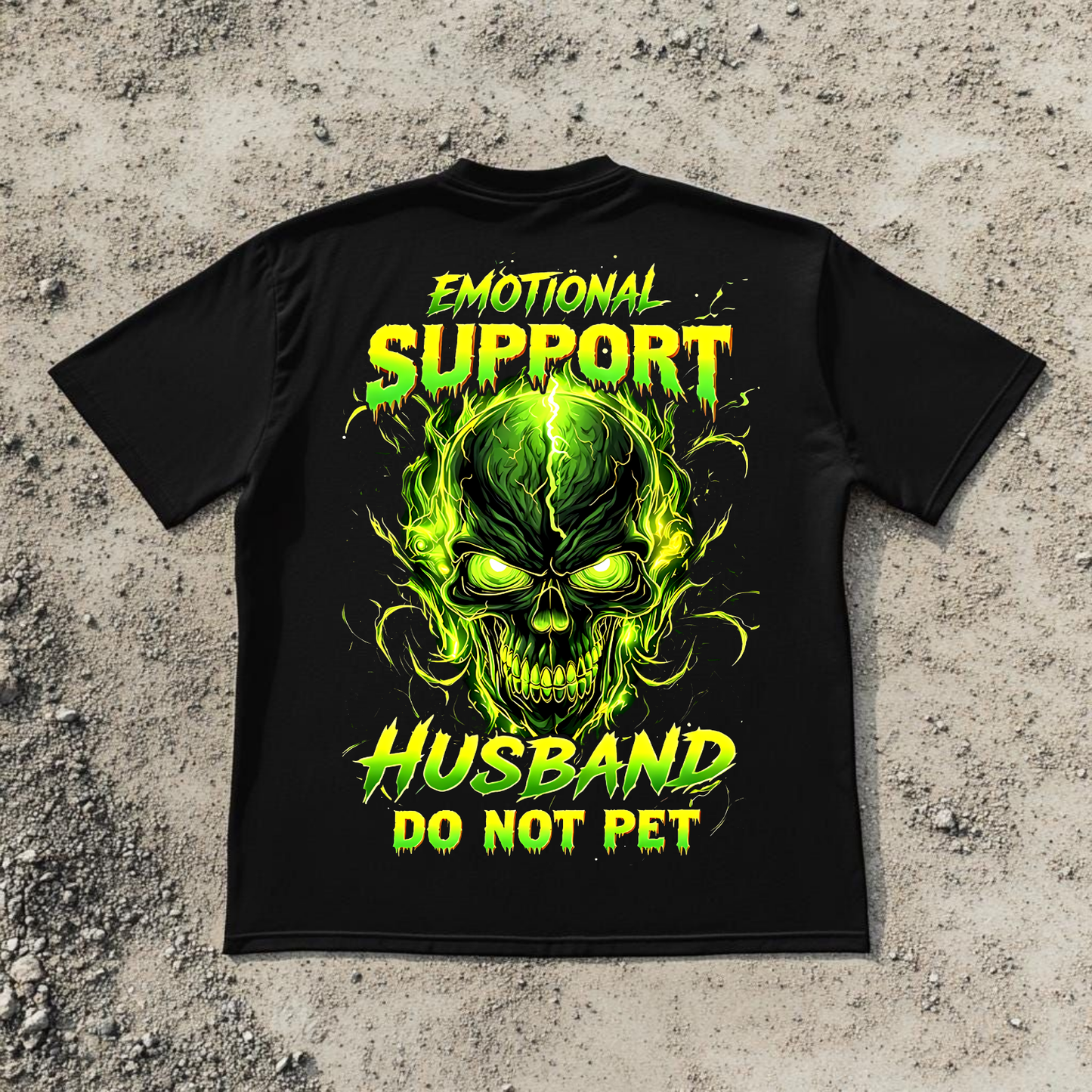 Gen X Custom Birth Year Skull Shirt –  Emotional Support Husband Do Not Pet Graphic Tee