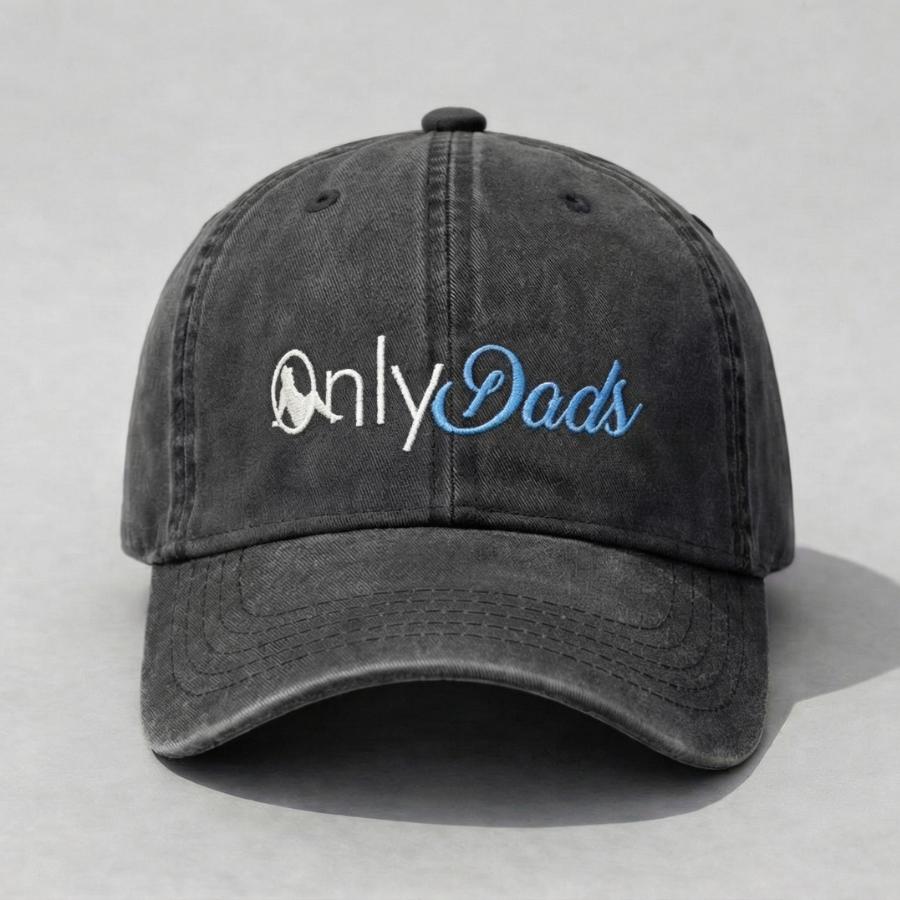 Only Dads Washed Dad Hat, Funny Parody Embroidered Cap, Dad Humor Meme Hat, Vintage Washed Baseball Cap For Men Women
