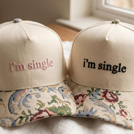 I'm Single FLoral Hat