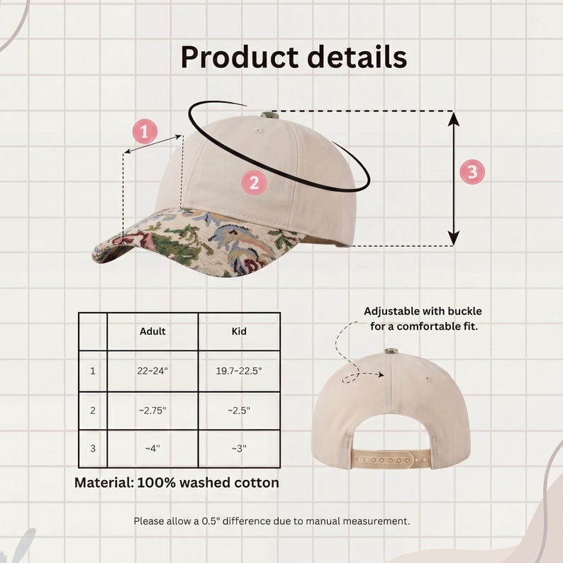 Primary Breadspender Embroidered FLoral Hat