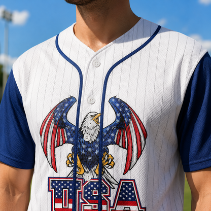 1776-2026 Patriotic Eagle Jersey USA 250 Years Baseball Jersey, Independence Day Unisex Jersey