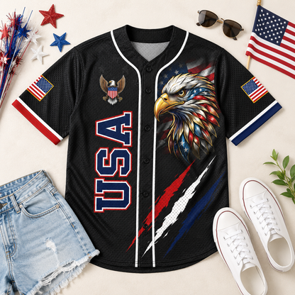 USA  America 250 Years Baseball Jersey, 1776–2026 Patriotic USA Shirt, Independence Day Unisex Jersey