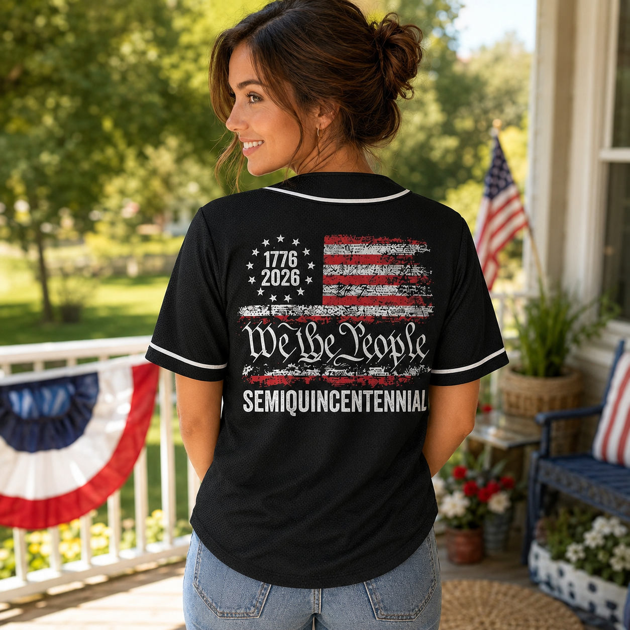 We The People USA 250 Years Baseball Jersey, 1776–2026 Patriotic USA Shirt