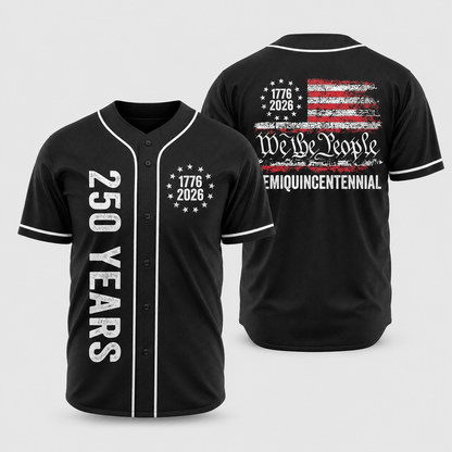 We The People USA 250 Years Baseball Jersey, 1776–2026 Patriotic USA Shirt